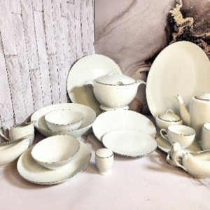 سرویس چینی تقدیس ماتیلدا نیوبن لب طلا (104پارچه)